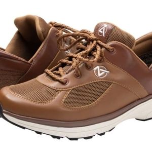 ZEBRA BROWN AND CREAM SNEAKERS LACE UP